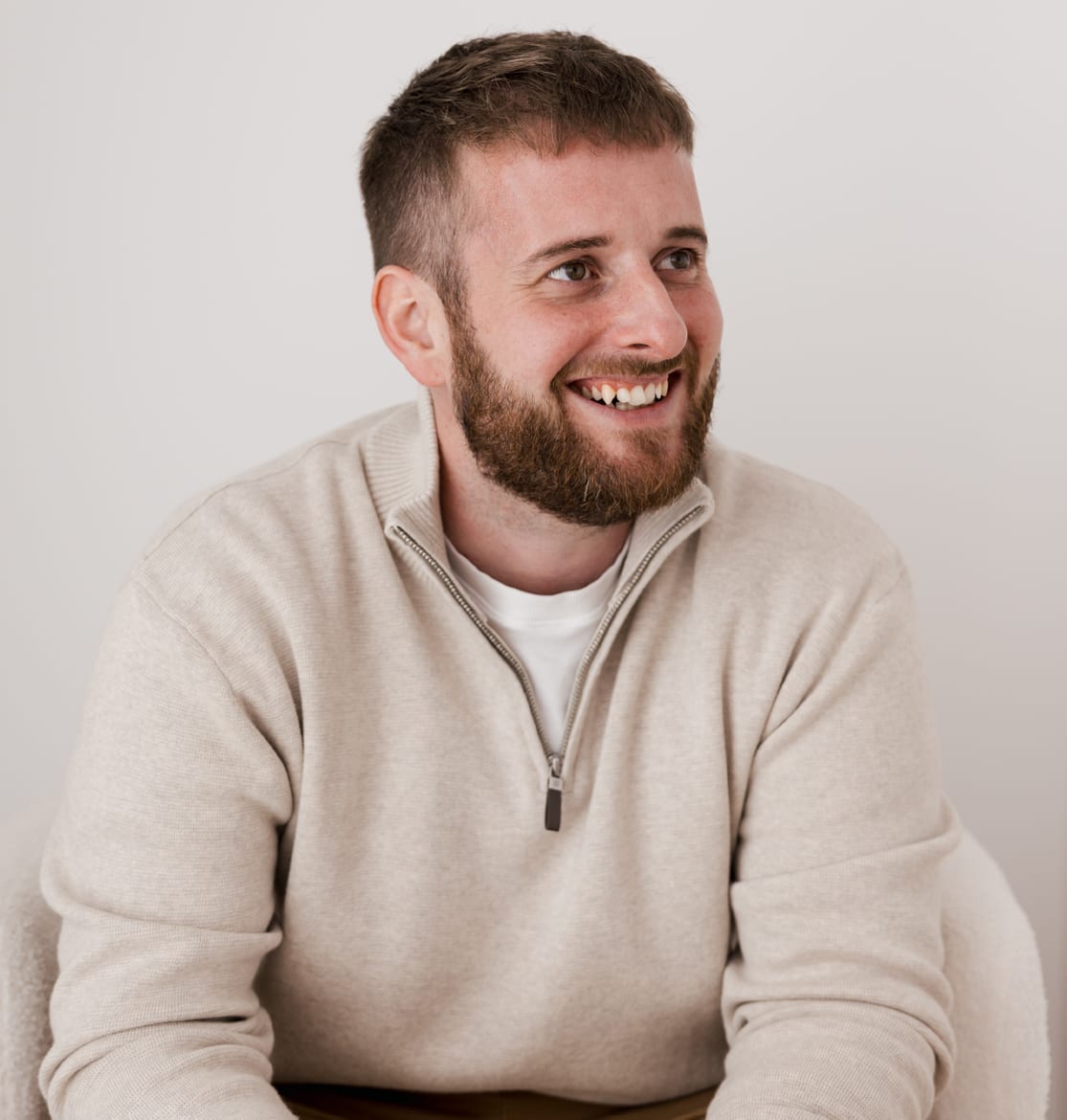 Toby Bigmore, Founder and Managing Director, seated and smiling